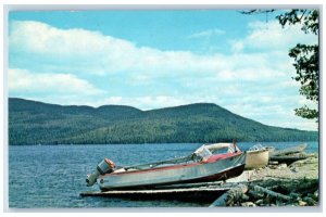 1967 Pleasant Pond Mountain Arnold Trail Jackman Highway Caratunk Maine Postcard