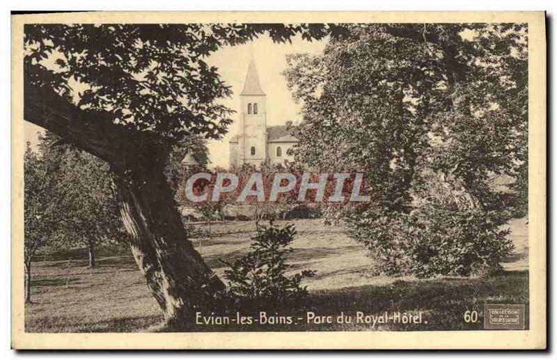 Old Postcard Evain Les Bains Du Parc Royal Hotel