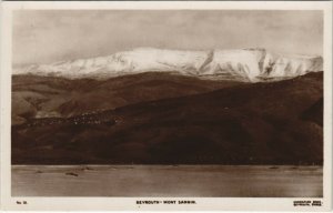 PC CPA LEBANON, BEYROUTH, MONT SANNIN, Vintage REAL PHOTO Postcard (b23053)