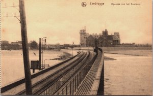 Belgium Zeebrugge Openvak van het Zeehoofd Vintage Postcard C107