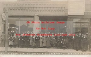 NE, Bancroft, Nebraska, RPPC, Griffin & Crawford Jewelry Store, Photo No 47