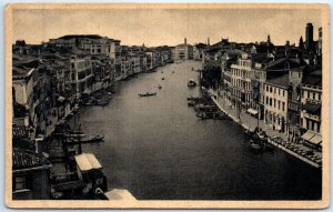 Postcard - The Grand Canal seen from above - Venice, Italy