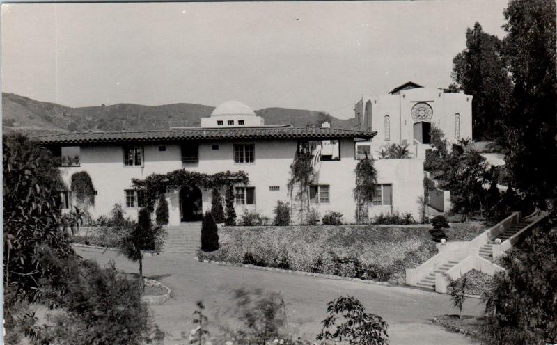 RPPC MYSTERY POSTCARD , CA Southern California Religious Retreat? c1920s