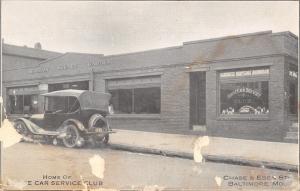 Baltimore MD Older Building Dodge Car Service Club~Madison Square Garage~B&W  