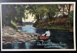 Vintage Postcard 1907-1915 The Island, Potomac River, Cumberland, Maryland