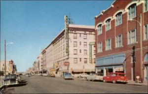 Cheyenne WY Street Scene Cars Stores Visible Signs Postcard #2