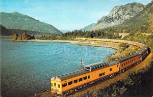 City of Portland, Union Pacific Train Columbia Gorge, Railroad Vintage Postcard