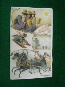 Arbuckle Bros Ariosa Coffee Christmas Russia Horses Sleigh 3 Wise Men Sled