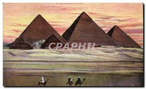 Postcard Ancient Egypt Egypt General view of the Pyramids