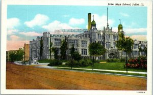 1920s Joliet High School Joliet Illinois Postcard