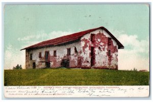 1907 Sutter's Post Before Restoration Exterior Sacramento California CA Postcard