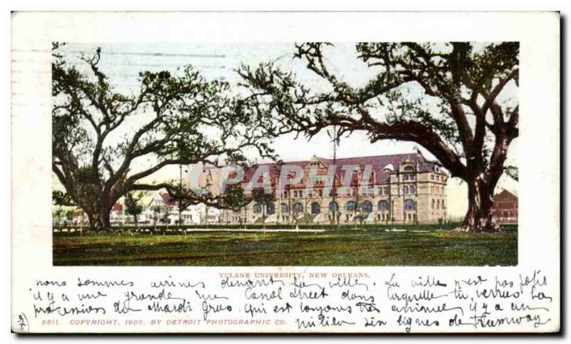 Postcard Old Tulane University New Orleans