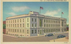 Vintage Postcard, US Post Office, Youngstown, Ohio