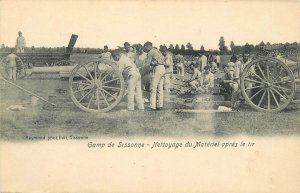 Postcard C-1910 French Military Cannon Algeria Camp Sissone 22-14188