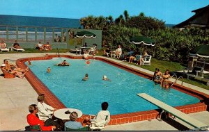 Florida Ormond Beach The Coquina Hotel Swimming Pool 1964