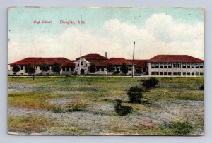 HIGH SCHOOL DOUGLAS ARIZONA POSTCARD 1912