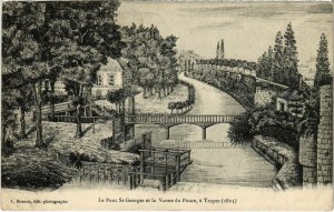 CPA TROYES - Le Pont St-Georges et la Vanne du Pouce (71675)