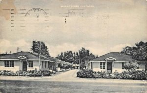 ST PETERSBURG FLORIDA~MORAY COURTS MOTEL COTTAGES~1951 PSMK PHOTO POSTCARD