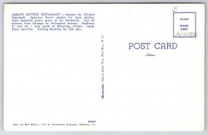 Wheeling Illinois~Adolph Hutters Restaurant & Cocktail Lounge~Roadside~1950s B&W