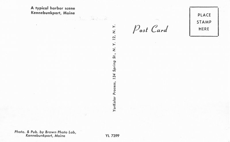 A Typical Harbor Scene in Kennebunkport Maine