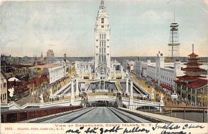 View of Dreamland Coney Island, NY, USA Amusement Park 1906 