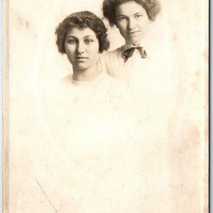 c1910s Kalamazoo Mich Cute Young Ladies RPPC Girl Real Photo PC MI Davidson A123