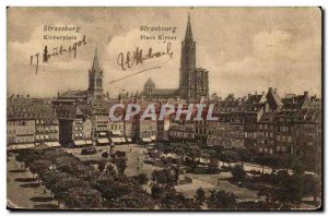 Strasbourg Place Kleber Old Postcard