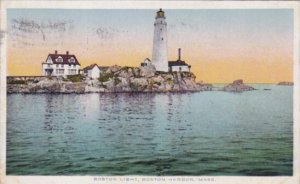 Boston Lighthouse Boston Harbor Massachusetts 1914
