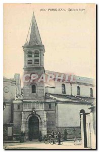 Old Postcard Paris XVI Passy church
