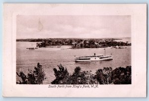 Australia Postcard South Perth from King's Park W.A. c1910 Unposted Antique