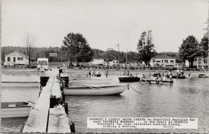 Caswell's Circle Drive Cabins Georgian Bay near Victoria Harbour ON Postcard E65