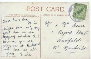 Family History Postcard - Bower - Hadfield - Near Manchester - Ref 1884A