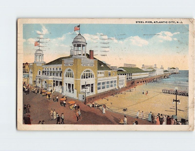 Postcard Steel Pier, Atlantic City, New Jersey, USA