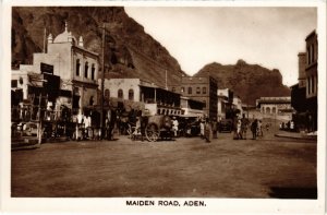 PC ADEN MAIDEN ROAD REAL PHOTO YEMEN (a31442)