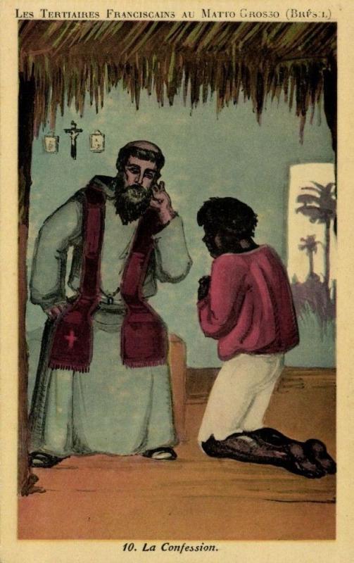 brazil, MATTO GROSSO, The Tertiary Franciscans Mission, The Confession (1930s)