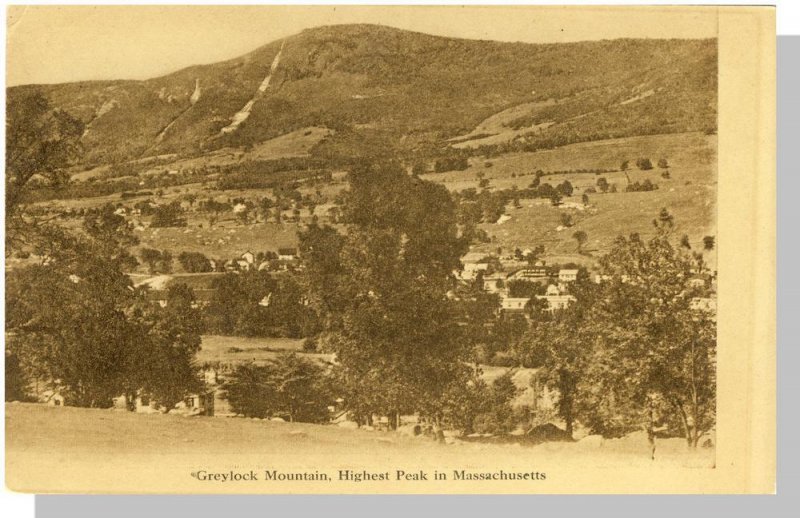 Early North Adams, Massachusetts/MA Postcard, Greylock Mountains