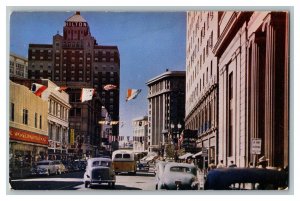 Postcard TX Mills Street Looking West El Paso Texas Vintage Standard View Card 