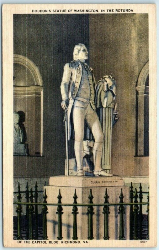 Houdon's Statue of Washington in the Rotunda of the Capitol Bldg. - Richmond, VA