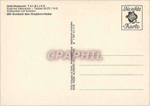 Postcard Modern Hotel Restaurant Talblick Siegfried Küchenchef Haberstroh un...