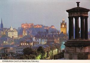 Scotland Edinburgh Castle From Calton Hill