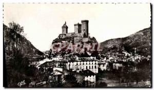 Old Postcard L & # 39Ariege Foix Chateau