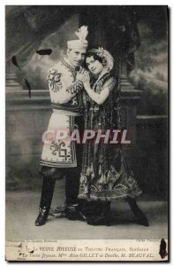 Old Postcard Theater Theater The Merry Widow French Paris Alice Gillet Danilo