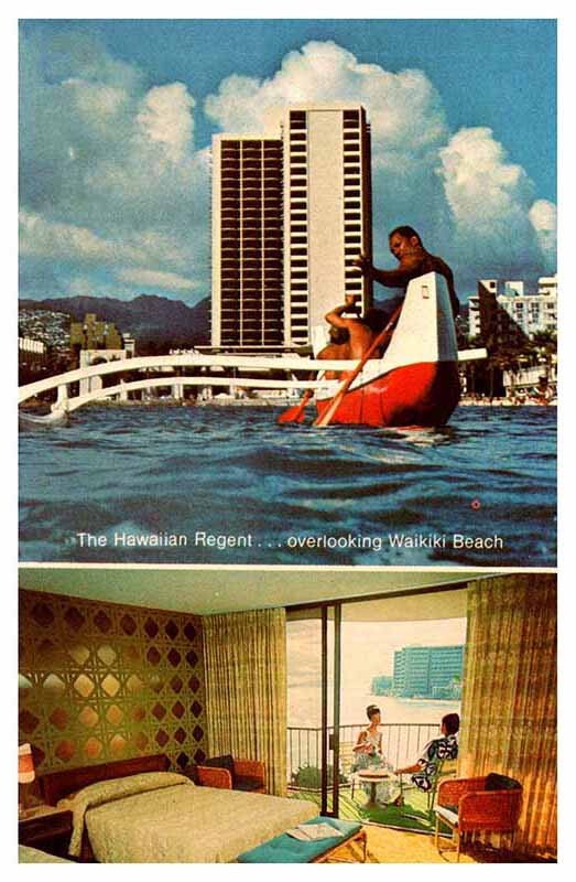 Postcard BOAT SCENE Honolulu - Waikiki Hawaii HI AQ9874