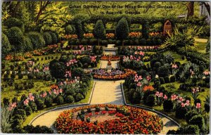 Postcard GARDEN SCENE Augusta Georgia GA AM9900