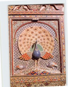 Postcard Peacock in Mosaic, City Palace, Udaipur, India