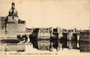 CPA CONCARNEAU - Le Beffroi et le Pont de la Ville Close (457457)