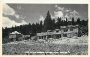 Postcard RPPC Montana Helena Lost Cabin Frontier town 1940s 23-7053