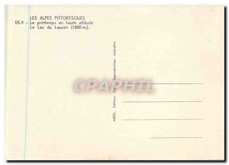 Modern Postcard The Alps Spring Scenic high altitude