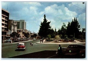 c1950's Road Scene August Ten Avenue Quito Ecuador Vintage Unposted Postcard