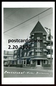 h3693 - CAUSAPSCAL Quebec 1940s Hotel Bellevue. Real Photo Postcard by Laflamme